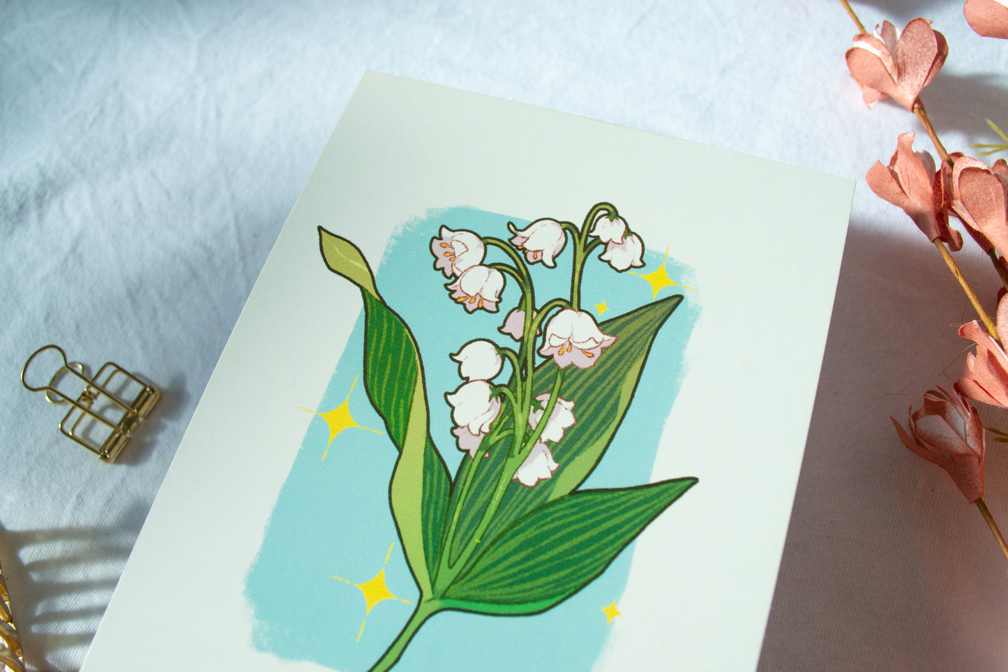 Lily of the Valley Postcard Art Print