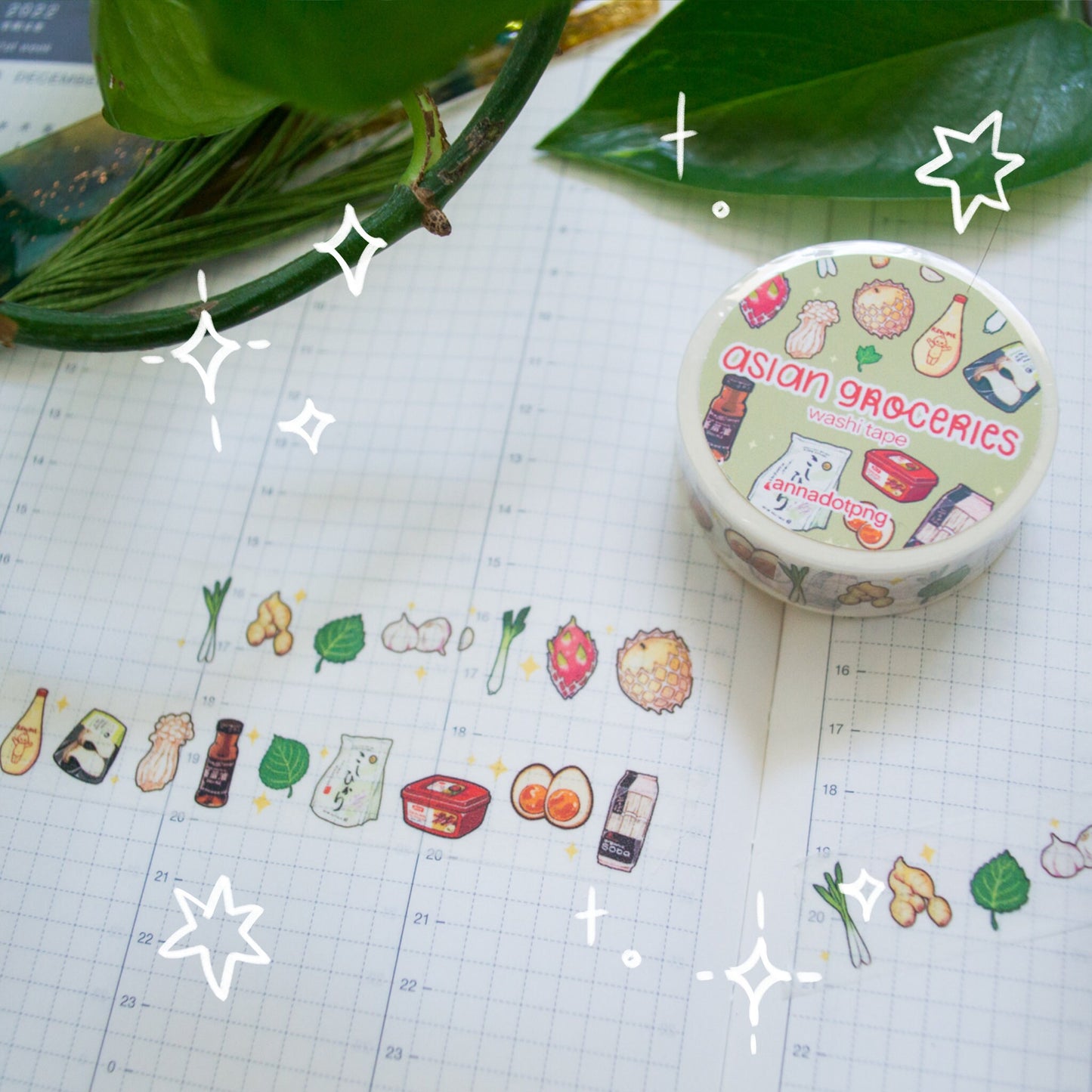 Asian Groceries Washi Tape